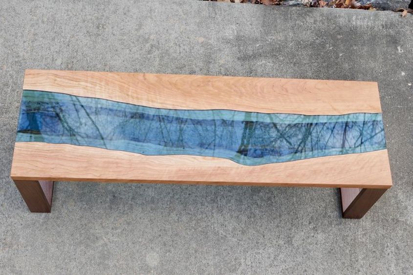 Live edge river table by Crafted Workshop 