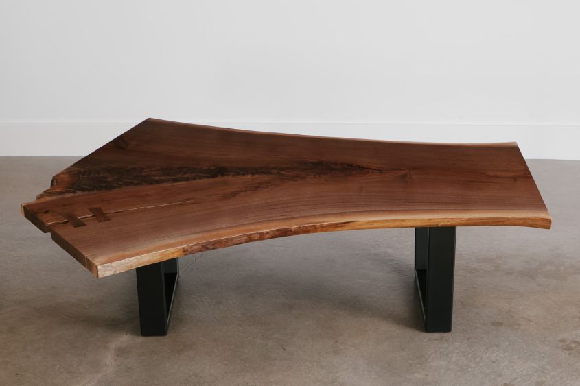 Live edge walnut coffee table from Elko Hardwoods