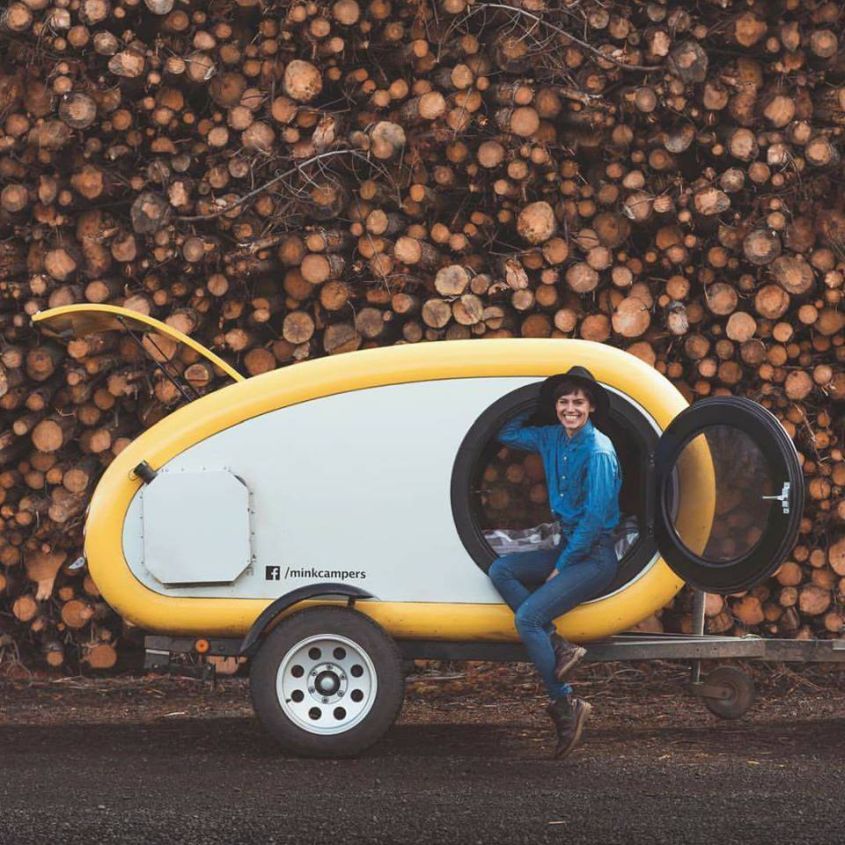 Rent Mink Teardrop Trailer to Glamp Around Icelandic Landscapes 