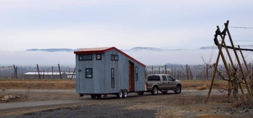 Shed tiny house on wheels from Shedsistence