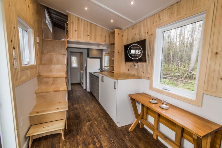 TH2 tiny house on wheels by Lumbec 