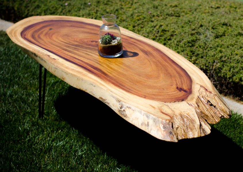 Tavarua live edge table from Timber Library