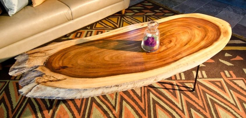 Tavarua live edge coffee table from Timber Library
