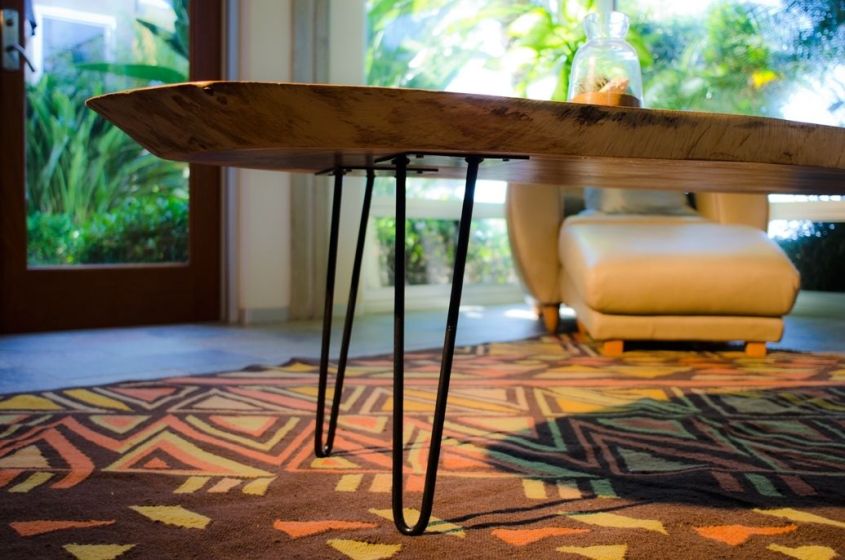 Tavarua live edge coffee table from Timber Library