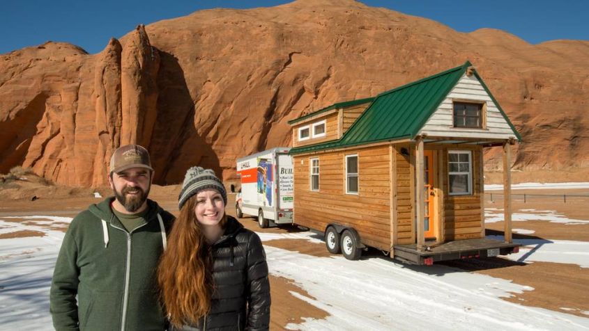 Tiny house on wheels by Alexis Stephens and Christian Parsons