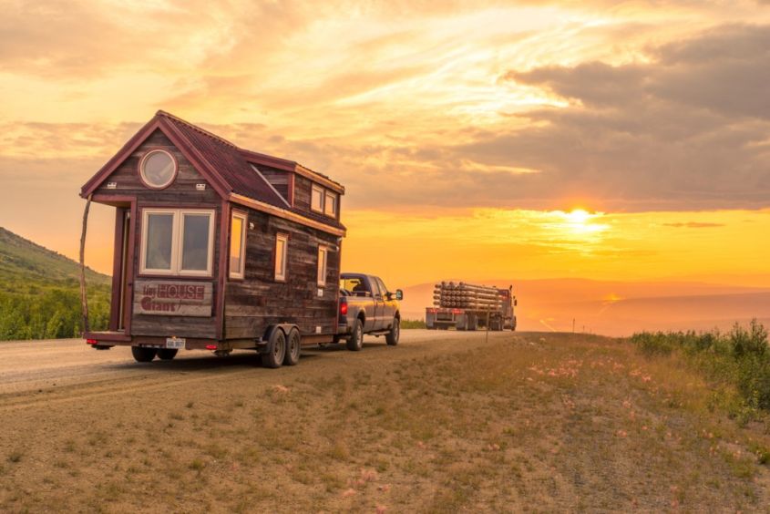 Tiny house on wheels by Guillaume Dutilh and Jenna Spesard