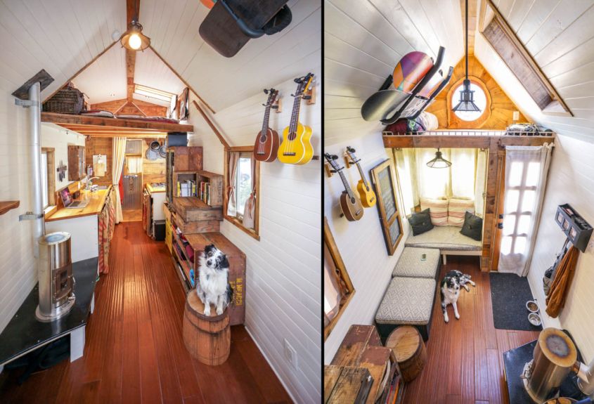 Tiny house on wheels by Guillaume Dutilh and Jenna Spesard