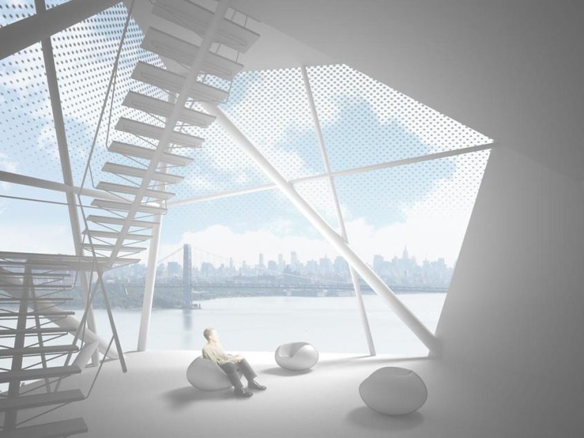 Axis Mundi’s Polyhedra House interior design 