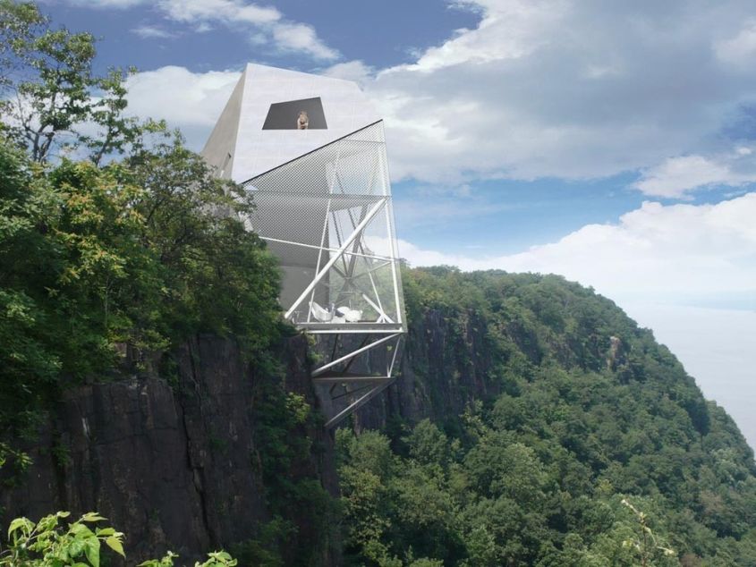 Axis Mundi’s Polyhedra House exterior 