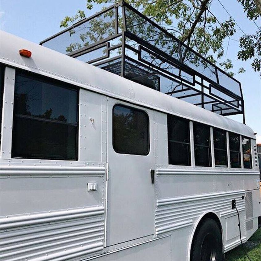 Couple Transforms old Thomas School into Comfortable Mobile Home