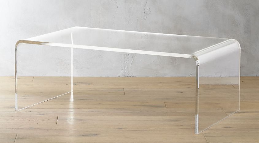 Peekaboo acrylic coffee table