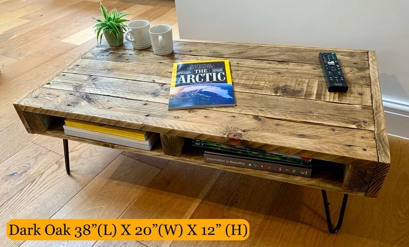 Reclaimed pallet wood coffee table