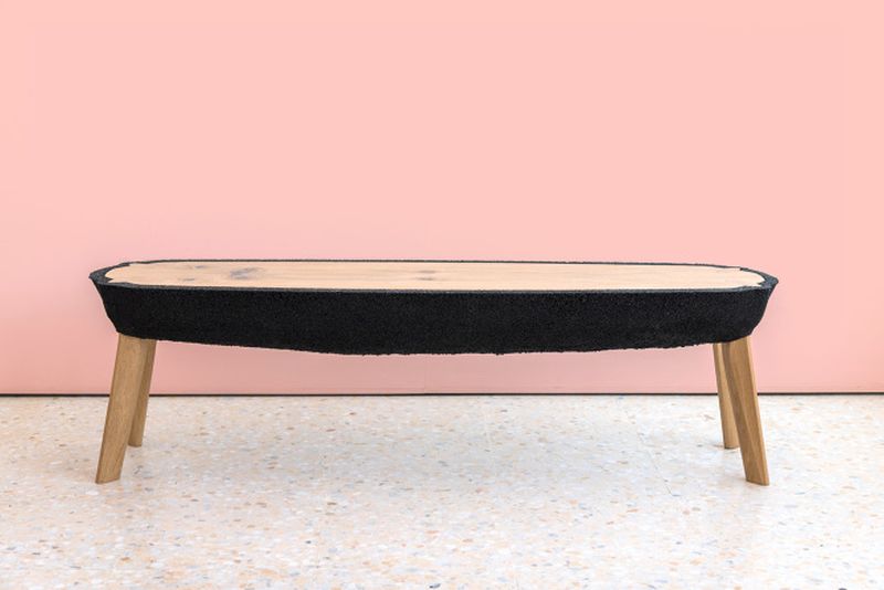 Fikra Tables by Ammar Kalo are Made From Recycled Rubber Crumbs