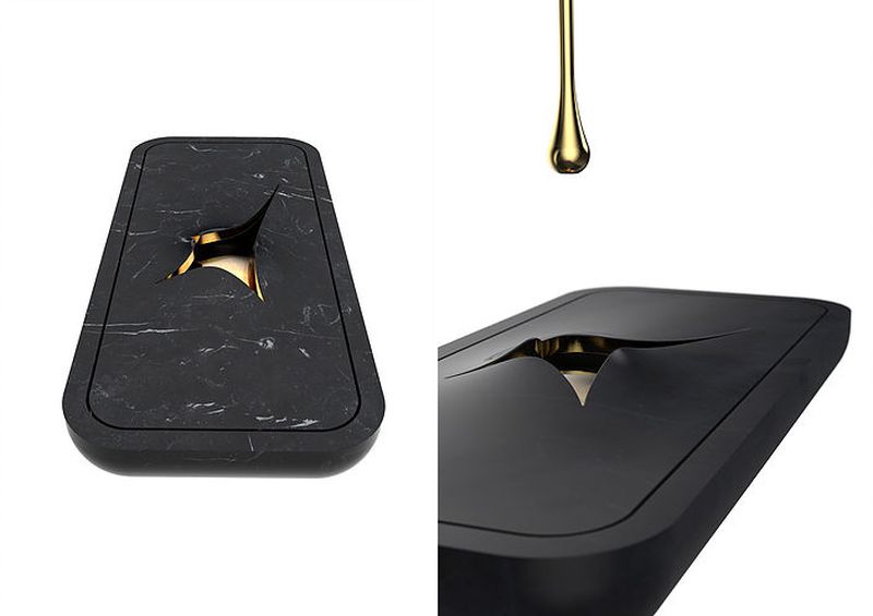 Marmi Serafini’s Black Marble Washbasin Completes Your Modern Bathroom 