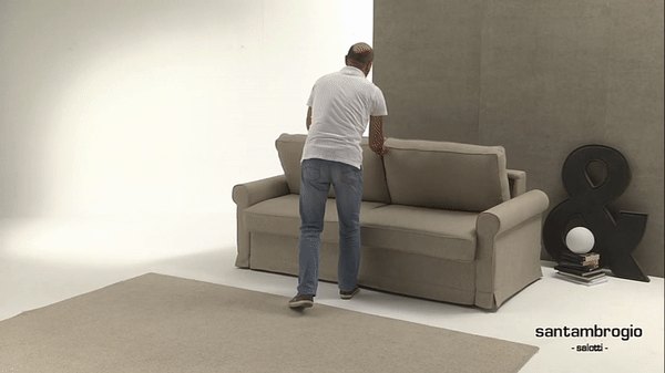 Meda sofa bed by Santambrogio Salotti is Ideal for Modern Apartments