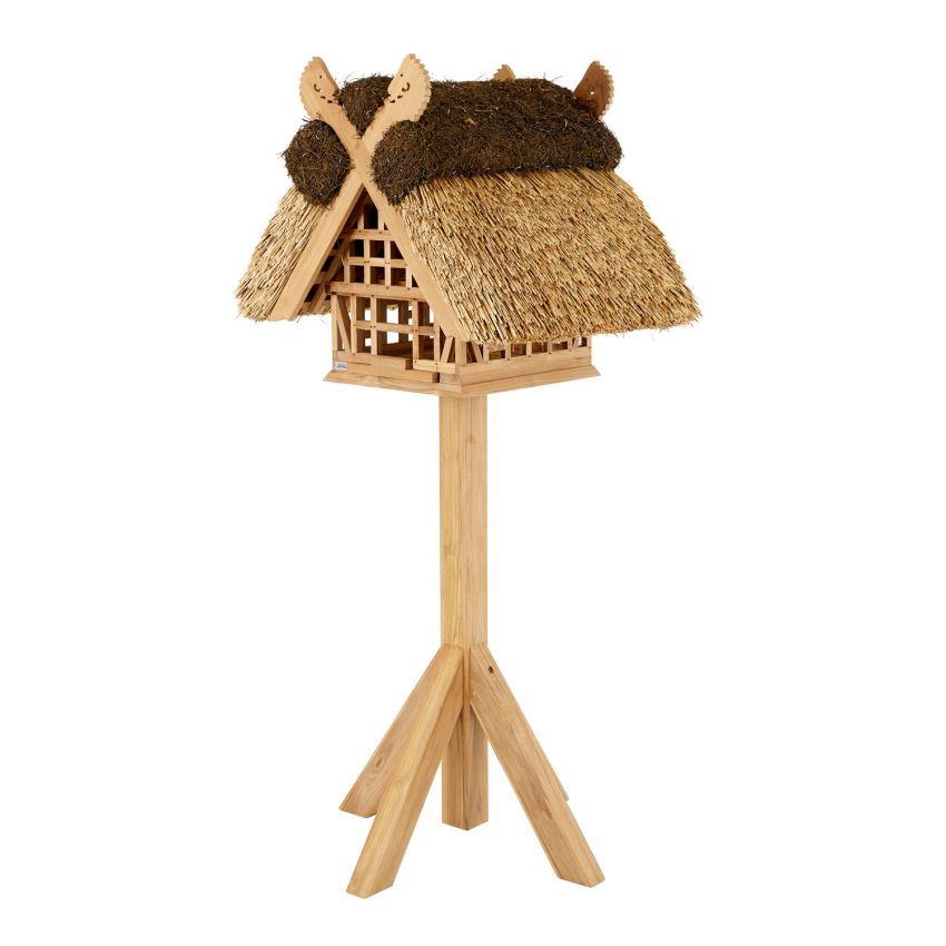 Birdhouse with Thatched Roof