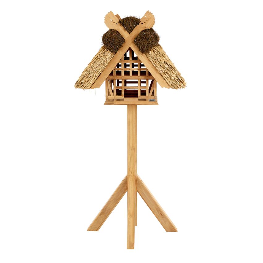 Birdhouse with Thatched Roof