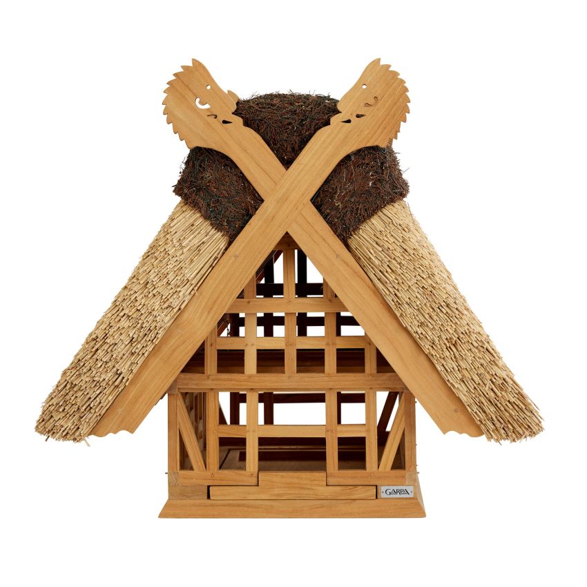 Birdhouse with Thatched Roof