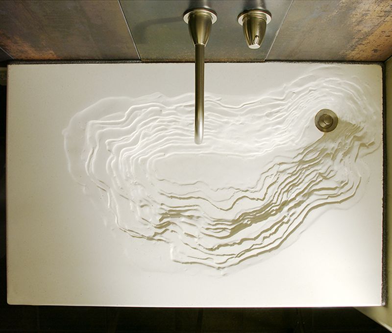 Erosion Washbasin by Brandon Gore for Concrete Home Décor Lovers 