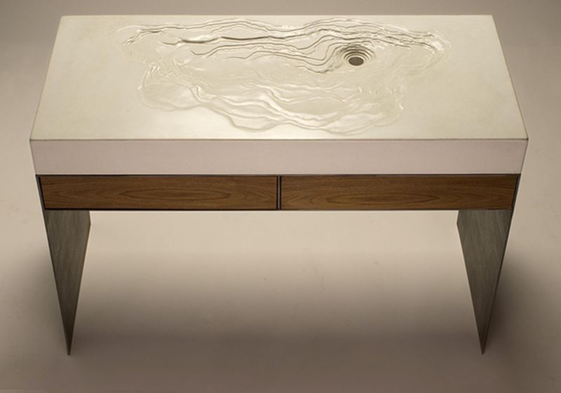 Erosion Washbasin by Brandon Gore for Concrete Home Décor Lovers 