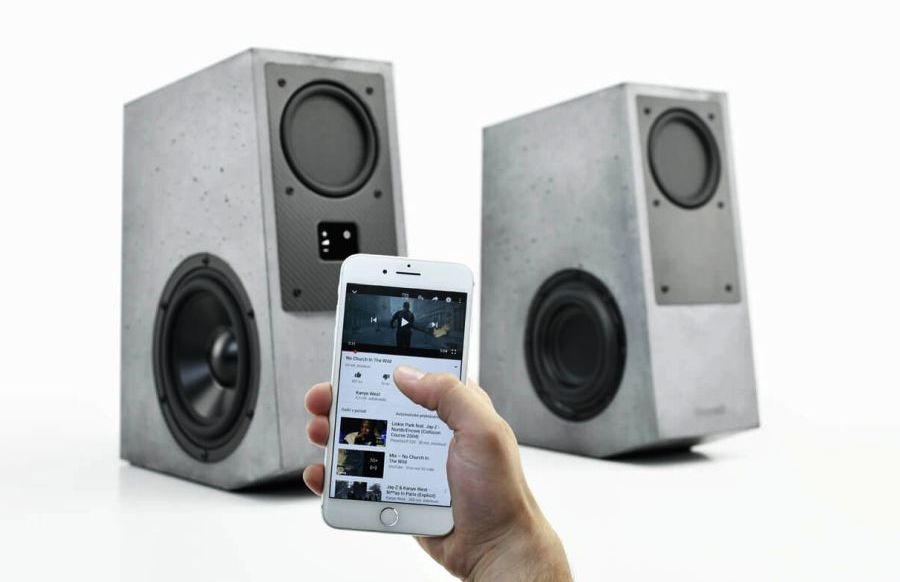 Gravelli Virtuoso Concrete Speakers