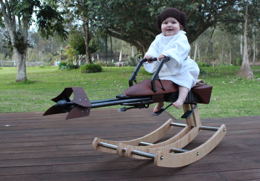 74-Z Speeder Bike rocking horse by Tez Gelmir - DIY_3