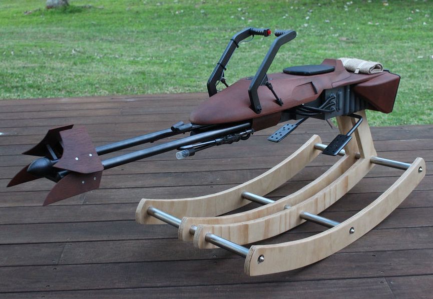 74-Z Speeder Bike rocking horse by Tez Gelmir - DIY