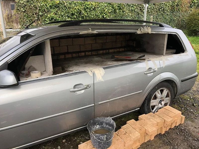 Benedetto Bufalino Turns Old Car into Wood-Fired Pizza Oven 