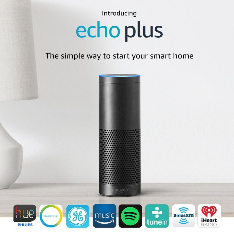 Echo Plus with built-in ZigBee smart home hub