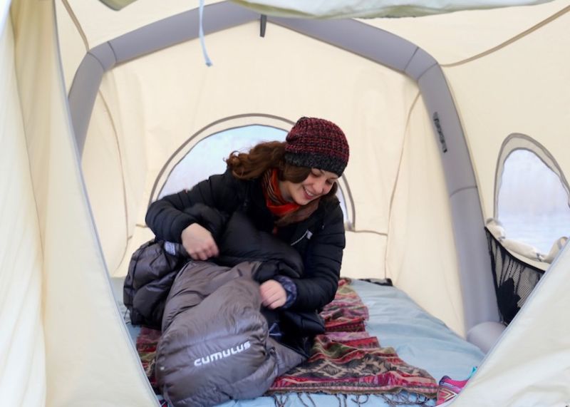 Inflatable Rooftop Tent Lets You Float over Water