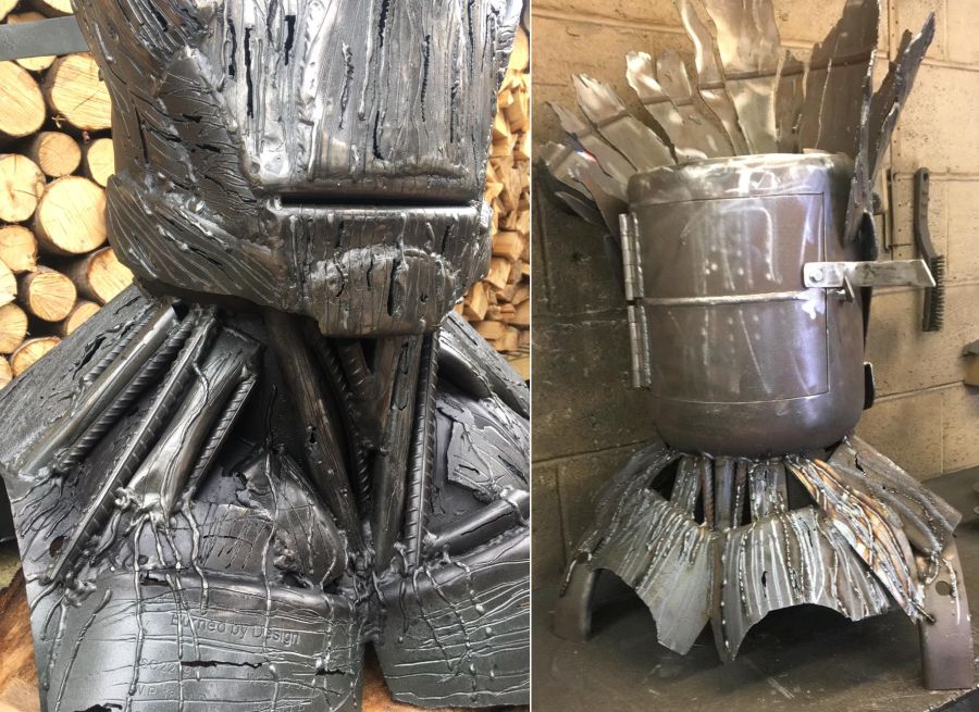 Groot Wood Burner and BBQ by Burned by Design