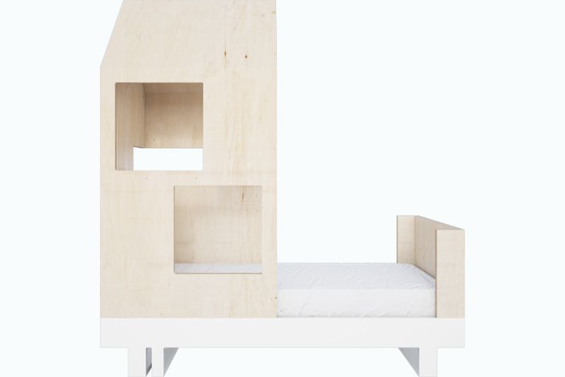 House-Shaped Plywood Toddler Bed from Kutikai