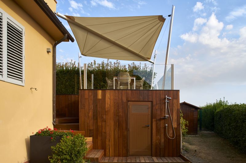 Kheope Motorized Shade Sails by KE Outdoor Design is Made from Nautical Fabric