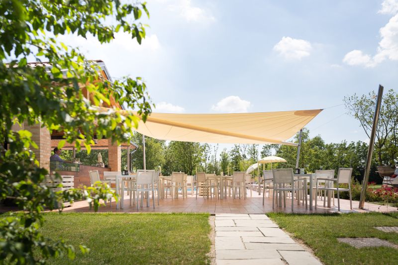 Kheope Motorized Shade Sails by KE Outdoor Design is Made from Nautical Fabric