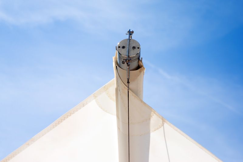 Kolibrie Motorized Shade Sails by KE Outdoor Design are Made from Nautical Fabric