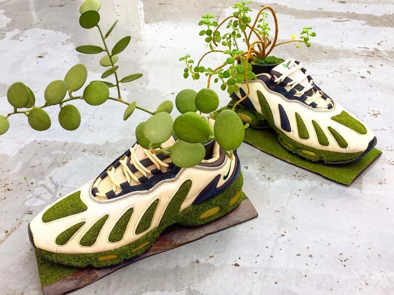 Kosuke Sugimoto Turns Old Sneakers into Mind-Blowing Moss Planters