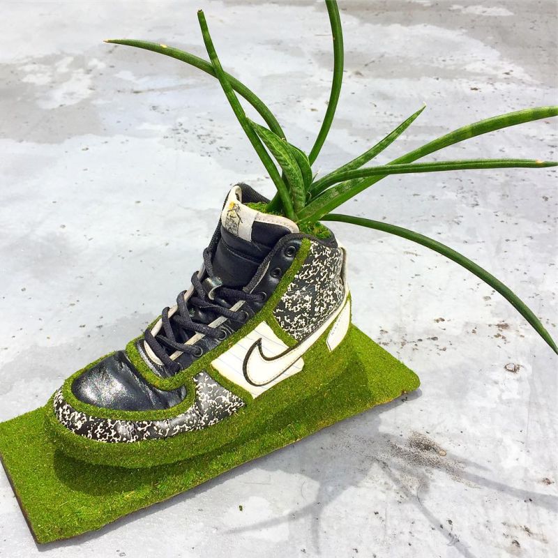 Kosuke Sugimoto Turns Old Sneakers into Mind-Blowing Moss Planters