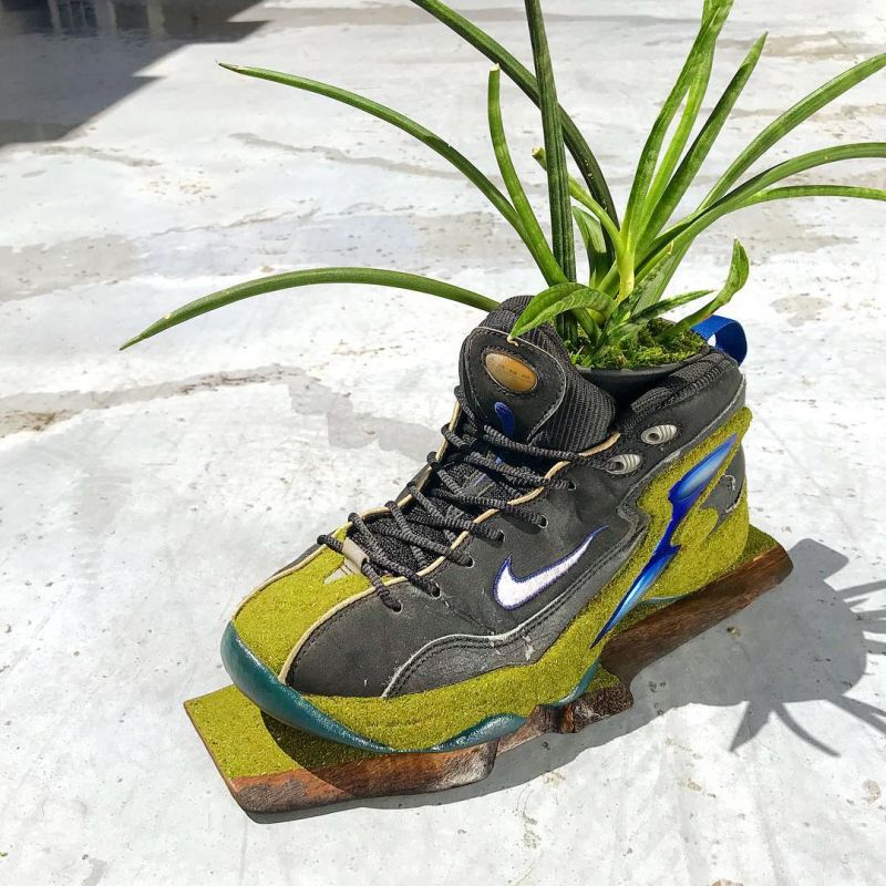 Kosuke Sugimoto Turns Old Sneakers into Mind-Blowing Moss Planters