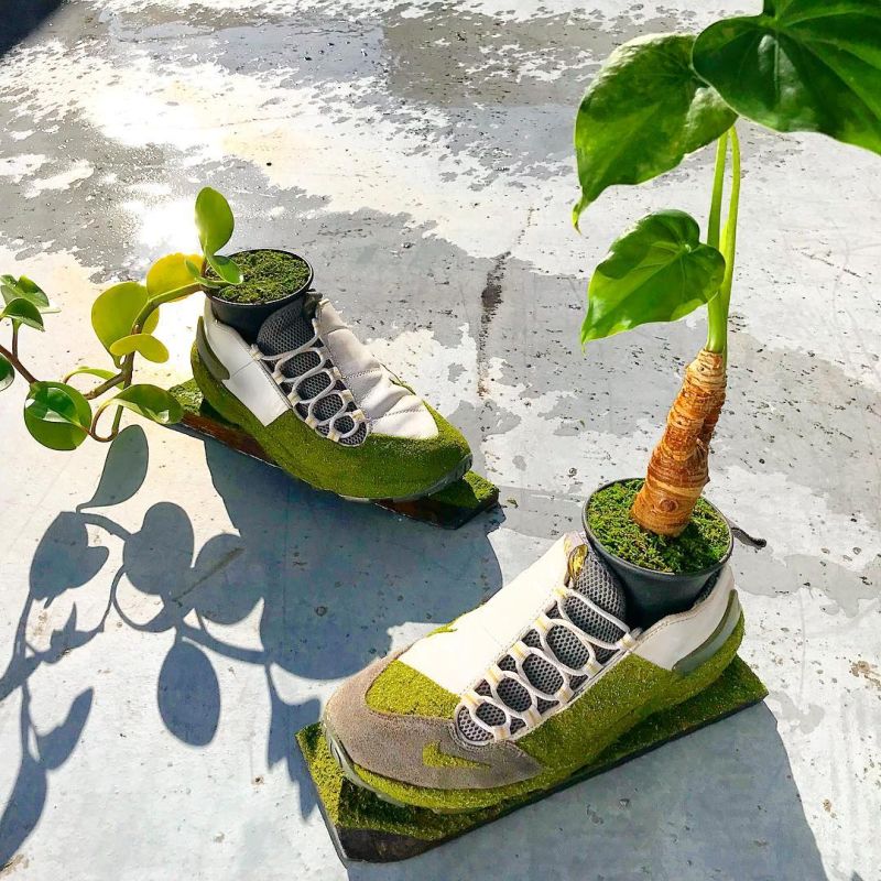 Kosuke Sugimoto Turns Old Sneakers into Mind-Blowing Moss Planters