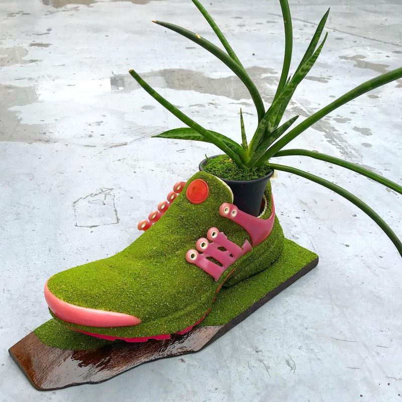 Kosuke Sugimoto Turns Old Sneakers into Mind-Blowing Moss Planters