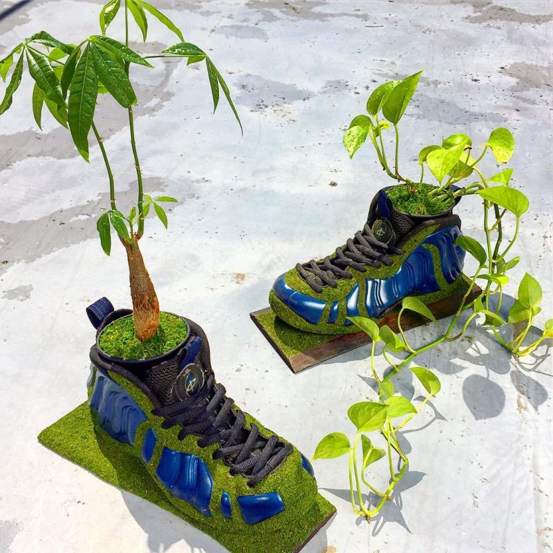 Kosuke Sugimoto Turns Old Sneakers into Mind-Blowing Moss Planters