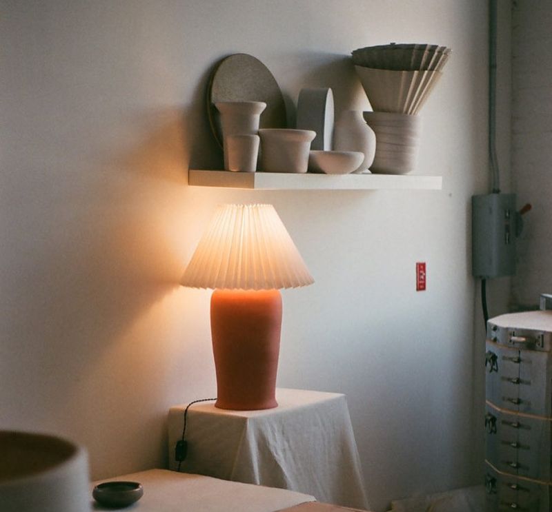 Stoneware Table Lamps by Natalie Weinberger