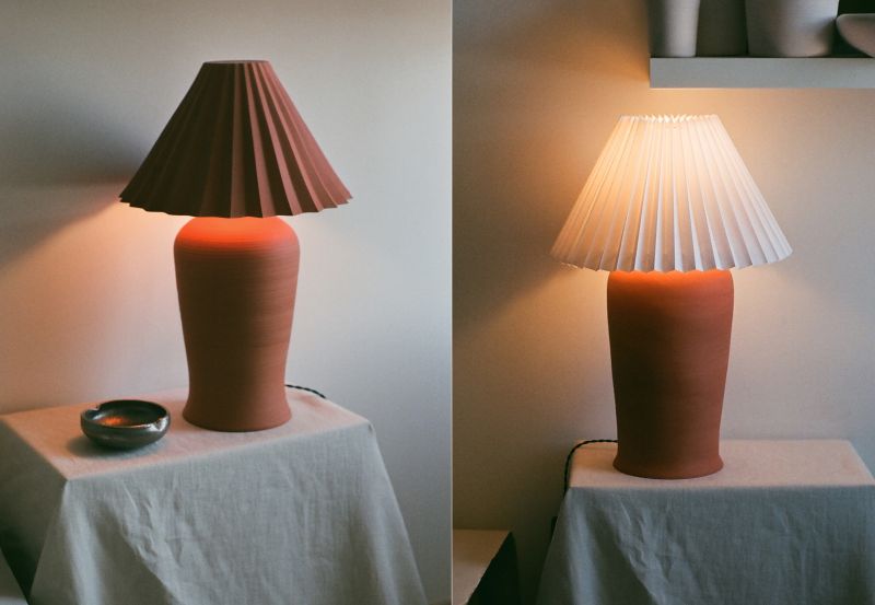 Stoneware Table Lamps by Natalie Weinberger