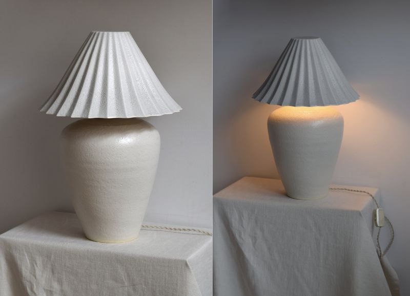 Stoneware Table Lamps by Natalie Weinberger