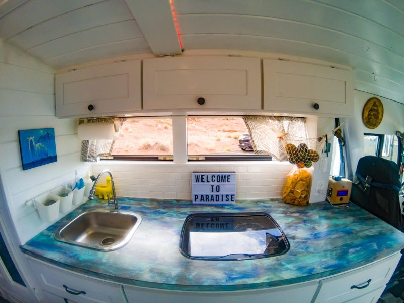 Converted Bus Home by Nicholas and Heather