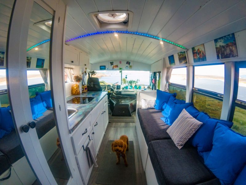 Converted Bus Home by Nicholas and Heather