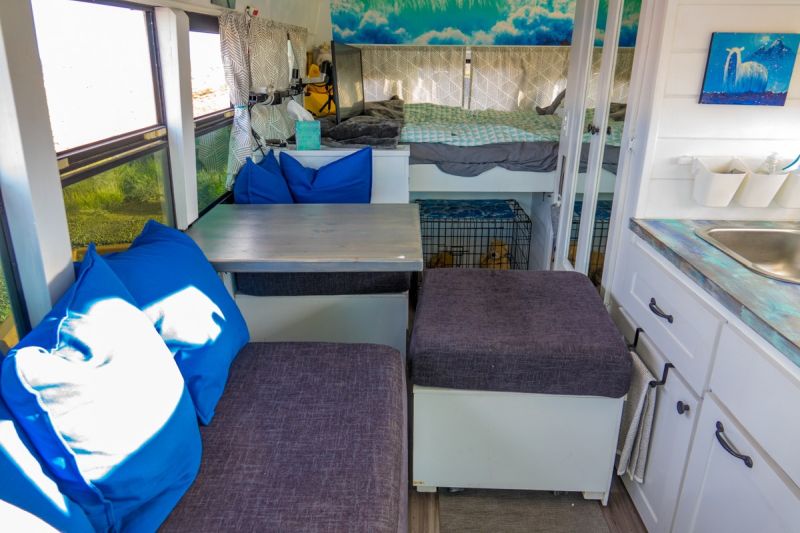 Converted Bus Home by Nicholas and Heather