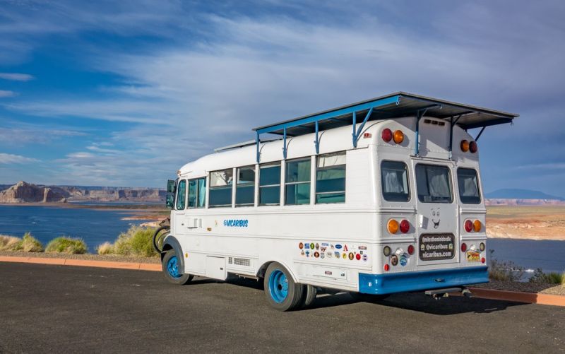 Converted Bus Home by Nicholas and Heather