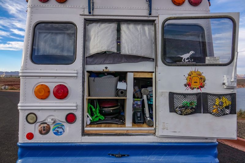 Converted Bus Home by Nicholas and Heather