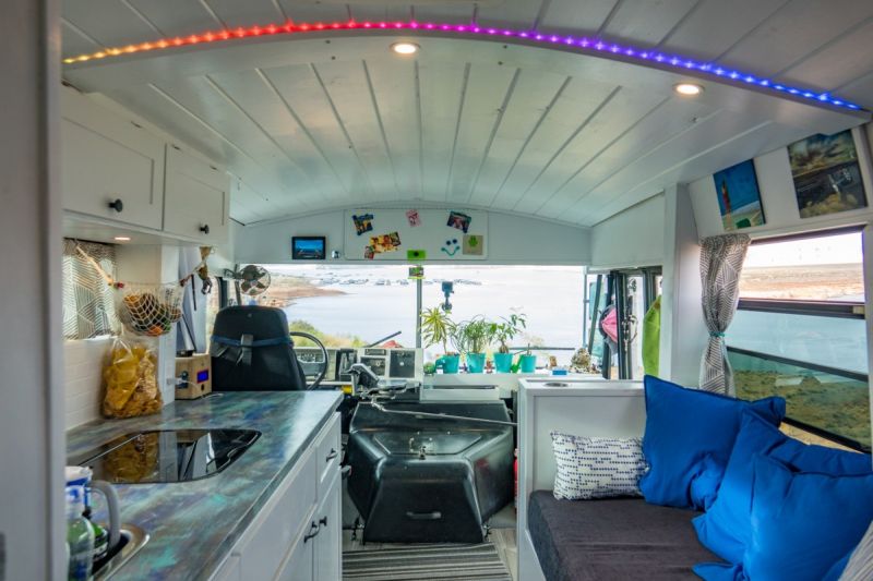 Converted Bus Home by Nicholas and Heather